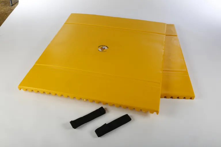 Protection des colonnes, en mousse de polyuréthane, pour protéger les colonnes en béton existantes.