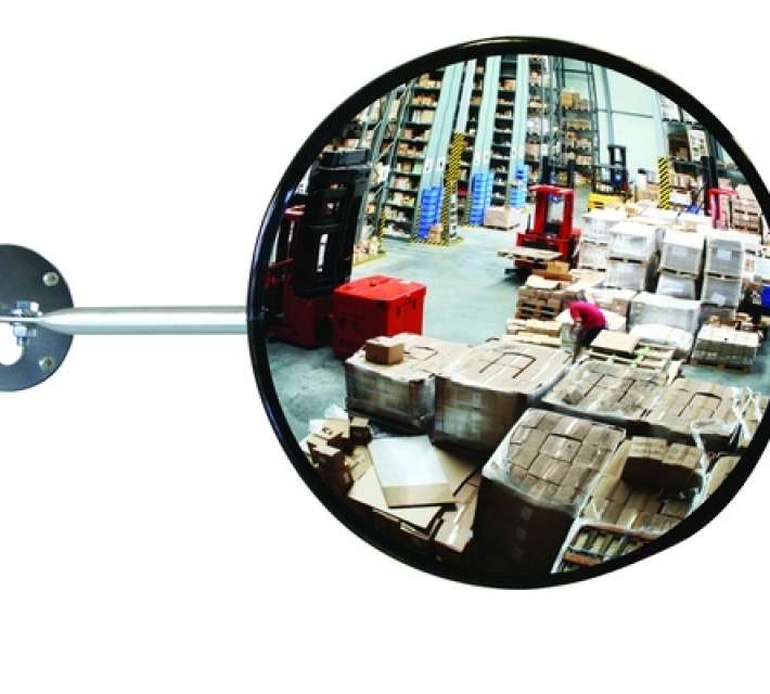 Observatie spiegel rond geschikt voor observatie in magazijnen of werkplaatsen